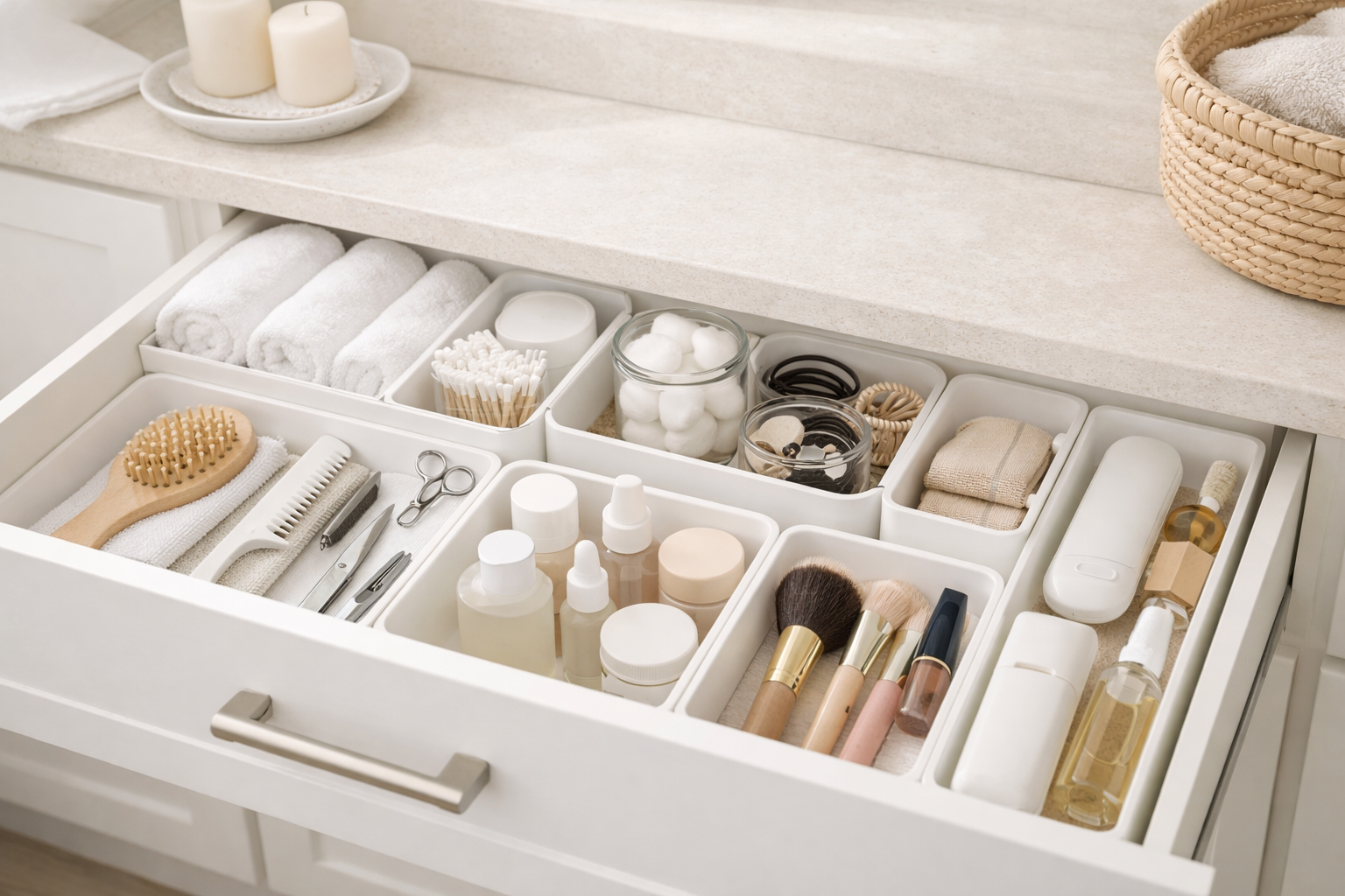 How To Organize Bathroom Drawers By Category